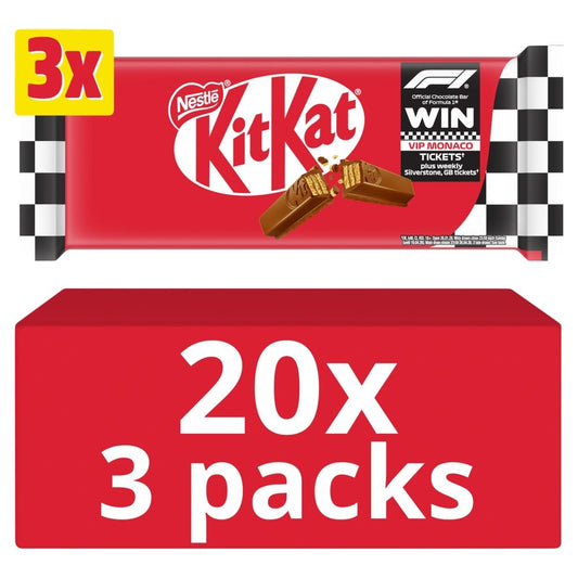 Kit Kat 4 Finger Milk Chocolate Bar Multipack 41.5g 3 Pack