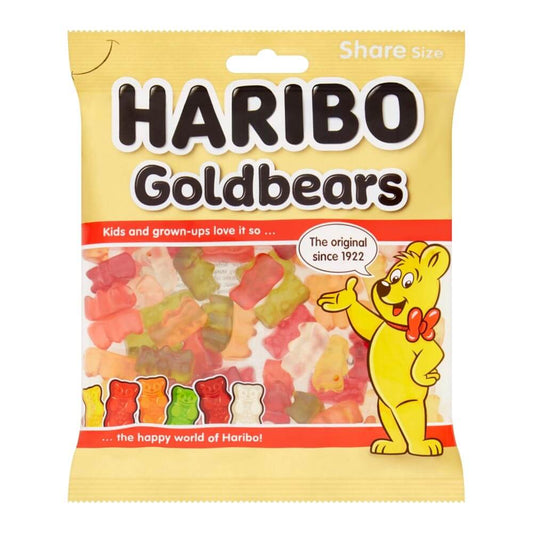 Haribo Gold Bears Share Bags 160g case of 12