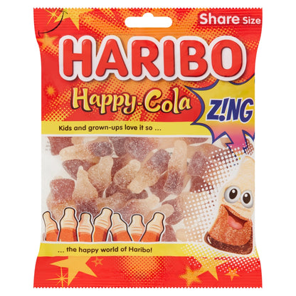 Haribo Happy Cola Z!ng Share Bags 160g case of 12