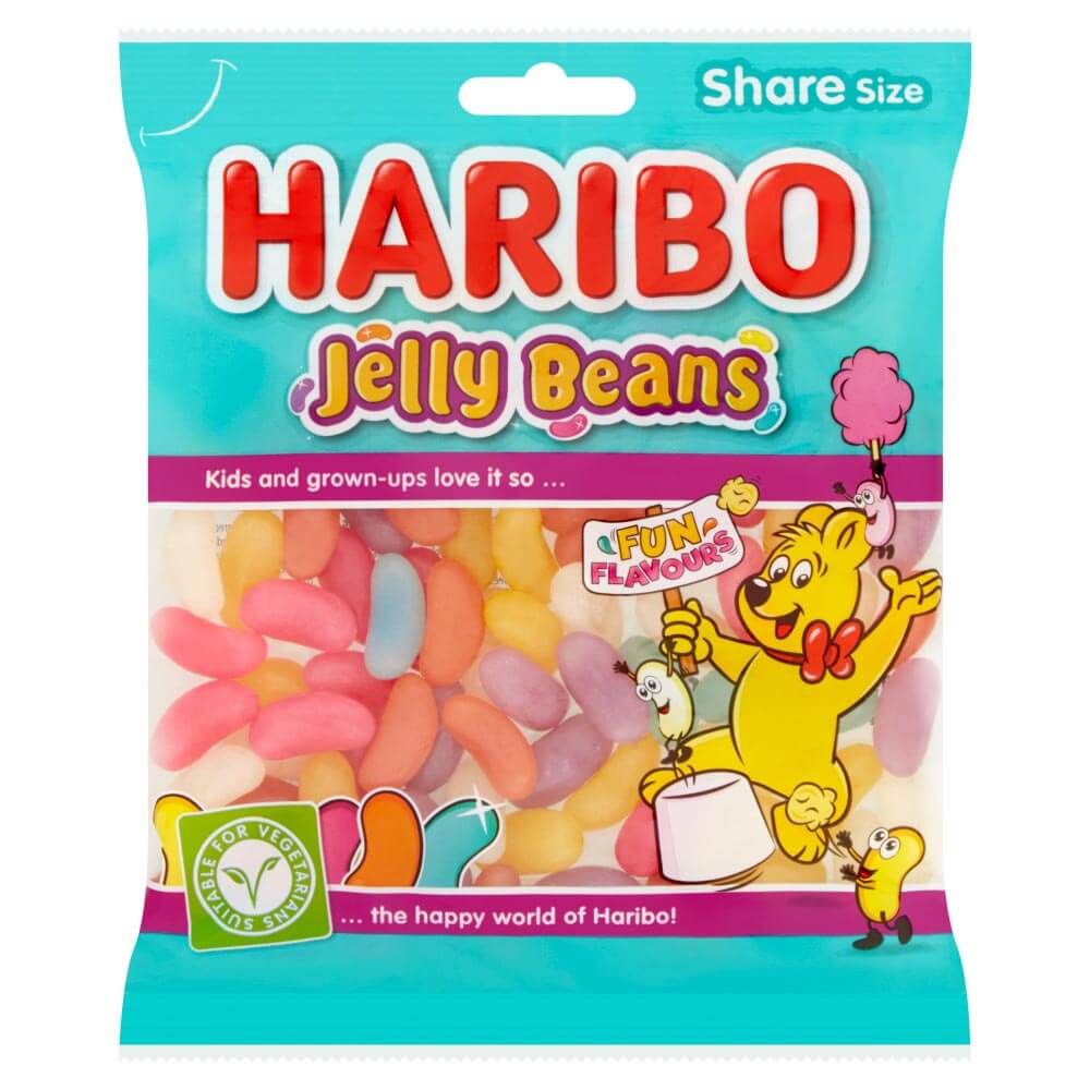 Haribo Jelly Beans Share Bags 140g case of 12