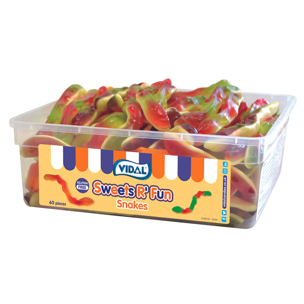 Vidal Jelly Snakes tub