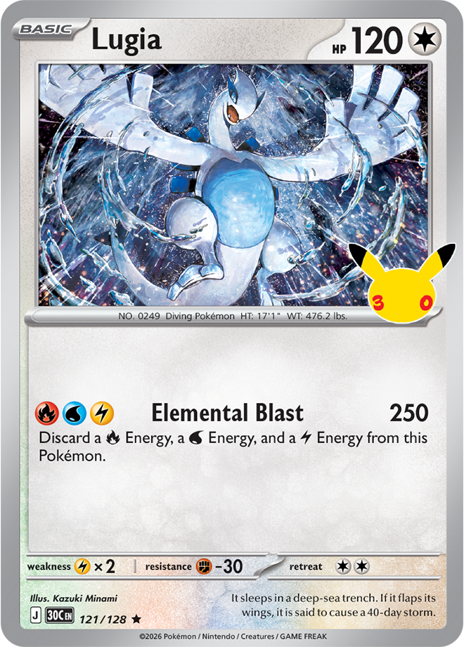 Pokémon TCG: 30th Celebration — Lugia 121/128