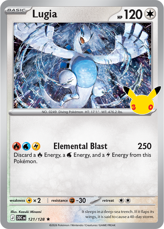 Pokémon TCG: 30th Celebration — Lugia 121/128