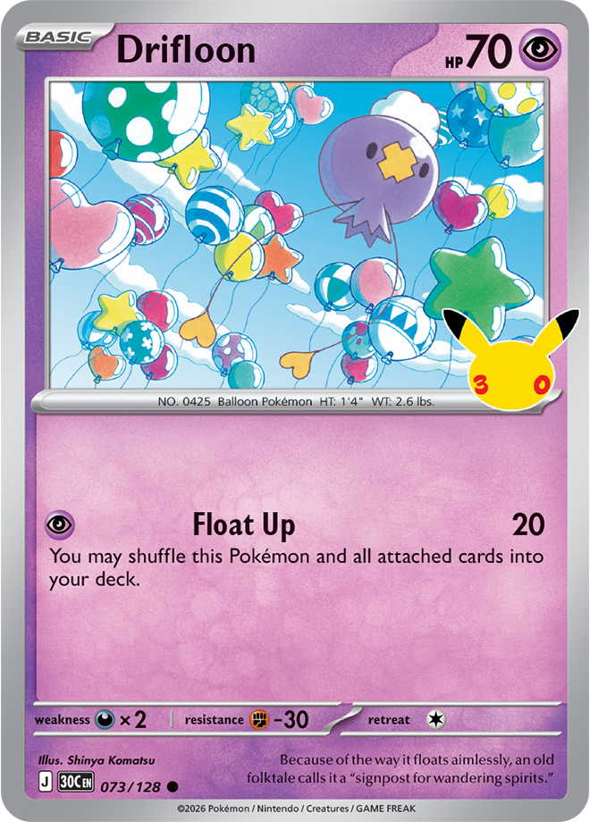 Pokémon TCG: 30th Celebration — Drifloon 73/128