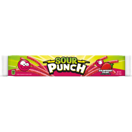 Sour Punch Strawberry Straws 57g