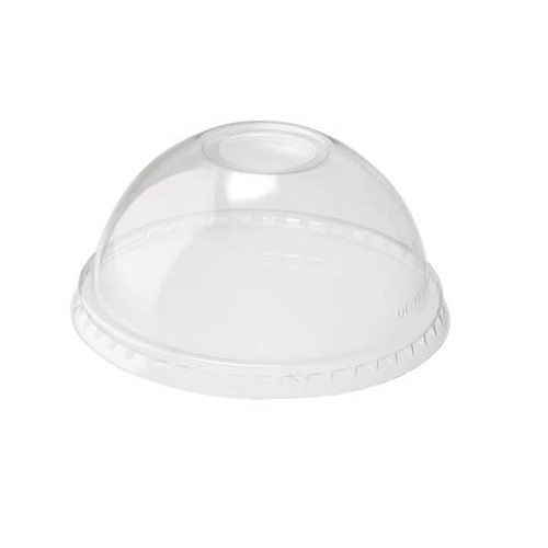 12oz Clear Dome Lid With Hole