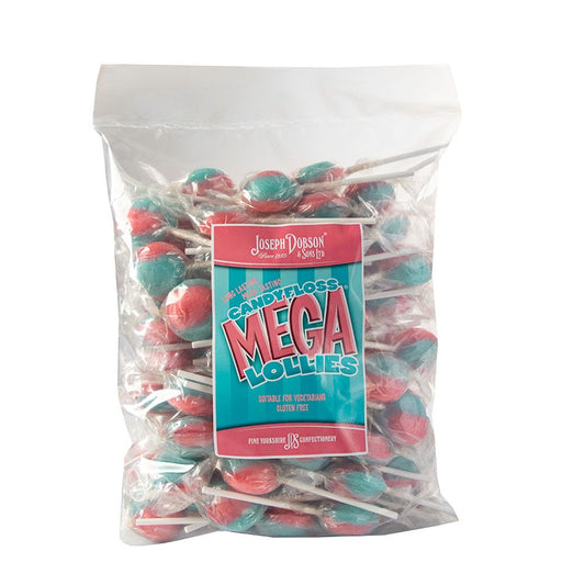 Dobsons Wrapped Candy Floss Mega Lollies 1.9kg