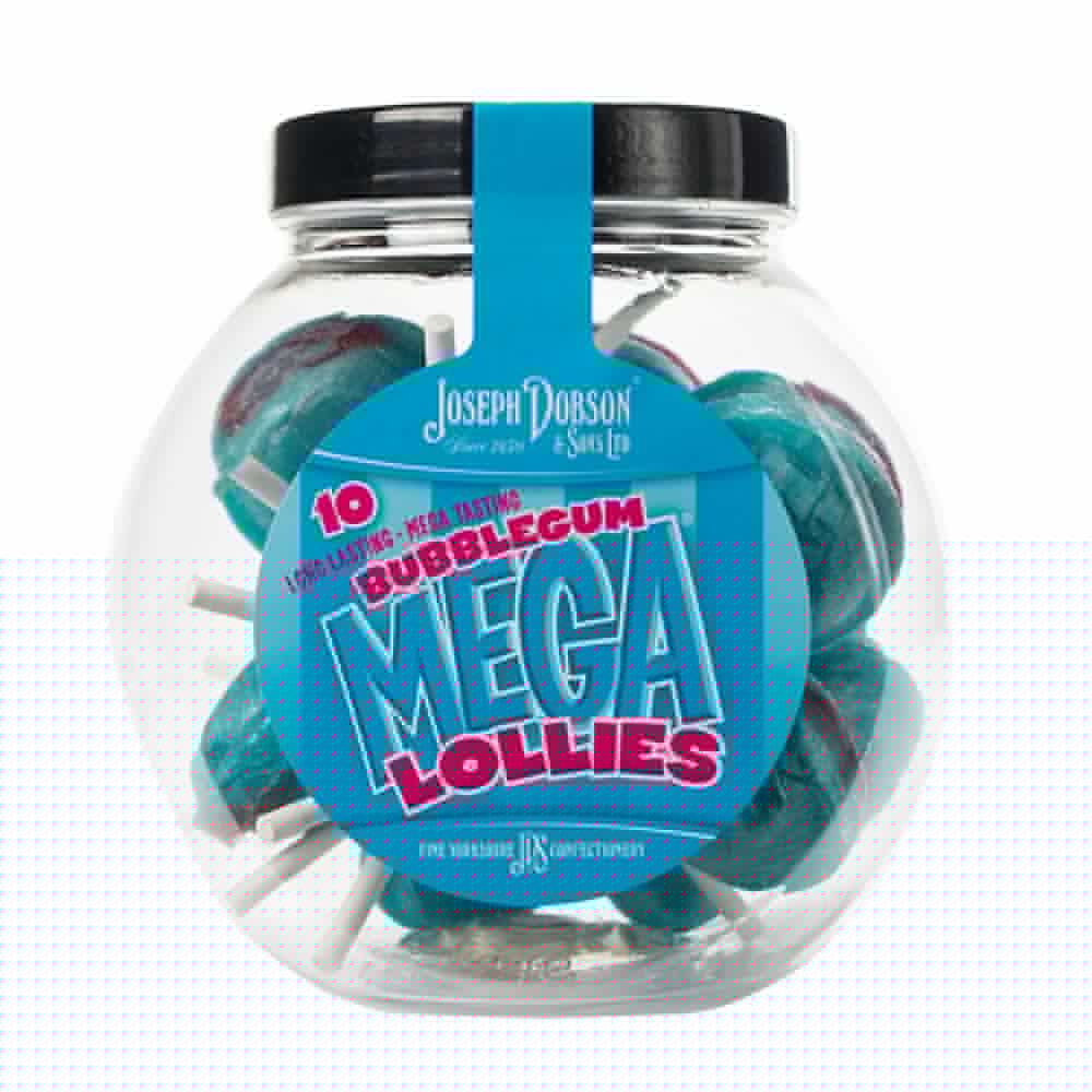 Dobsons Bubblegum Mega Lollies Gift Jar 225g