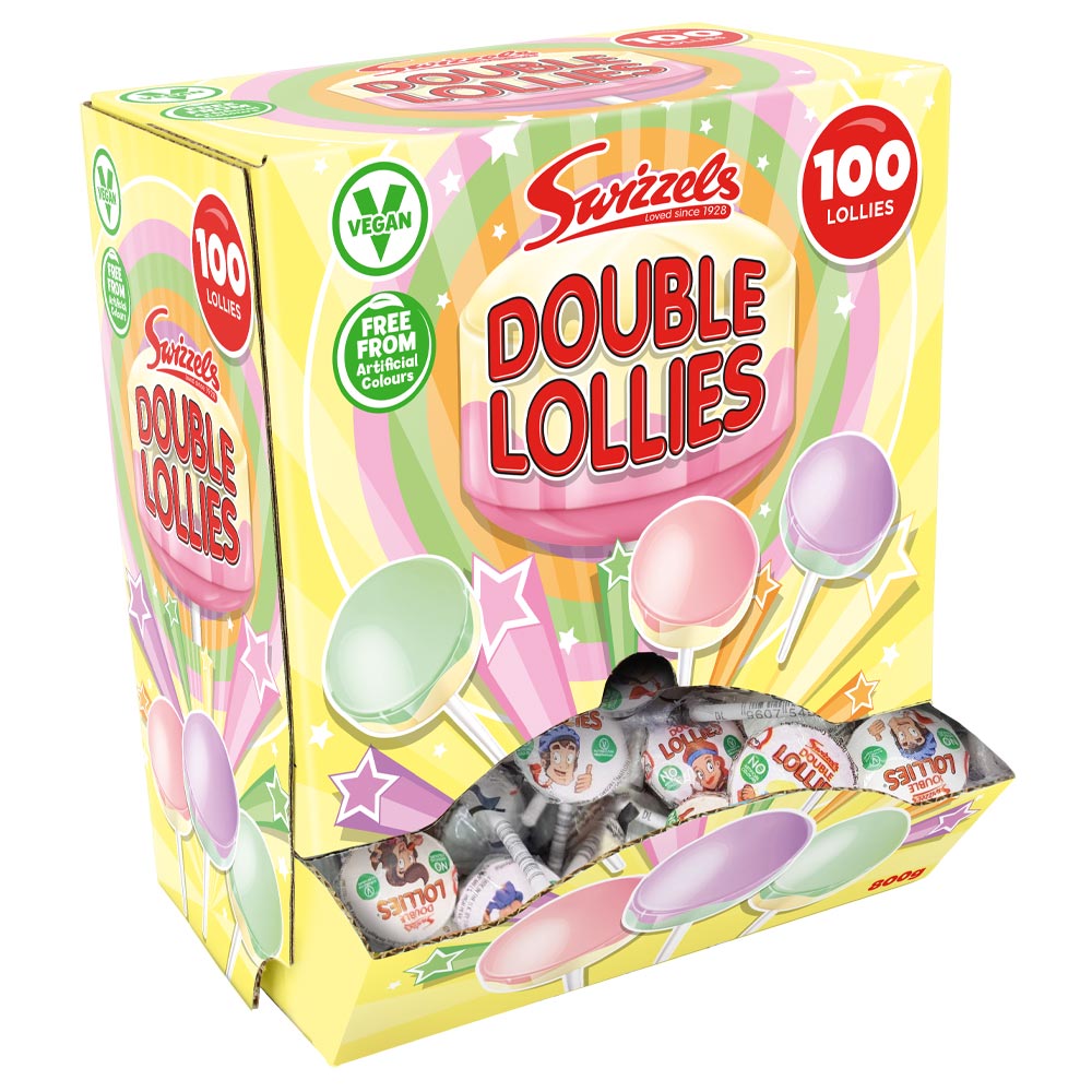 Swizzels Double Lollies 8g — Case of 100