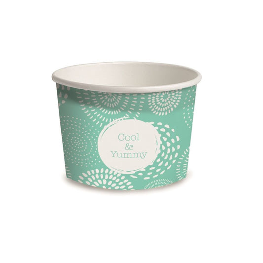 Wax Paper Ice Cream Tub 260ml (3 Scoop)