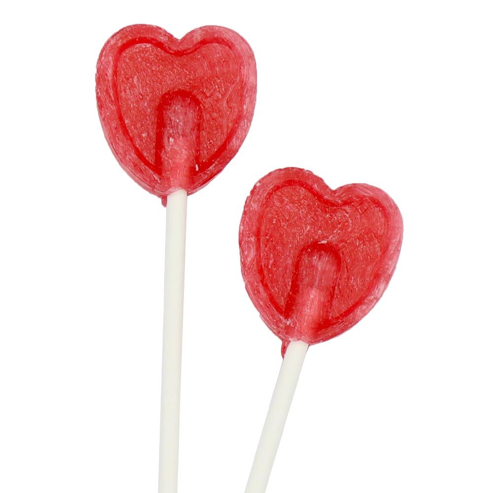 Cherry Heart Lollipops 5.2g