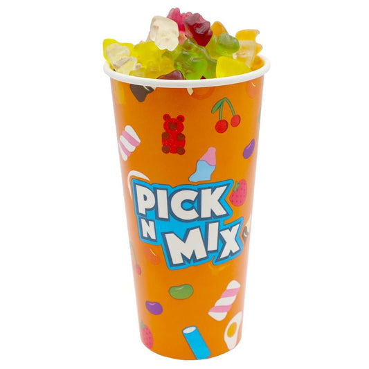 Orange Pick 'n' Mix Sweet Cups 22oz
