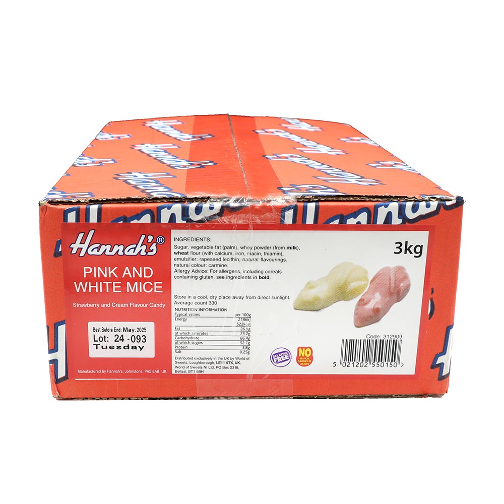 Hannah's candy mice close up