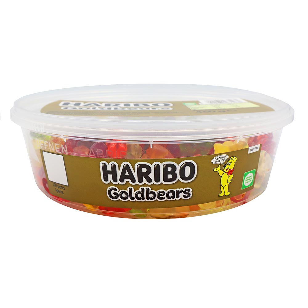 Haribo Goldbears tub contents
