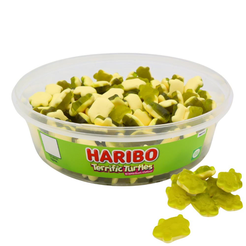 Haribo Terrific Turtles Bubblegum Flavour Tub 480g