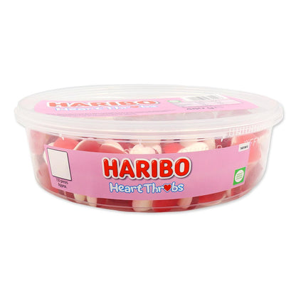 Haribo Heart Throbs tub contents