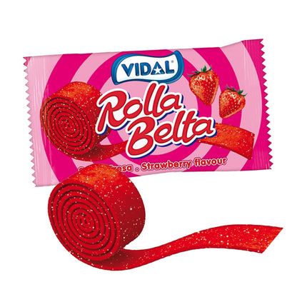 Vidal Strawberry Rolla Belta unrolled