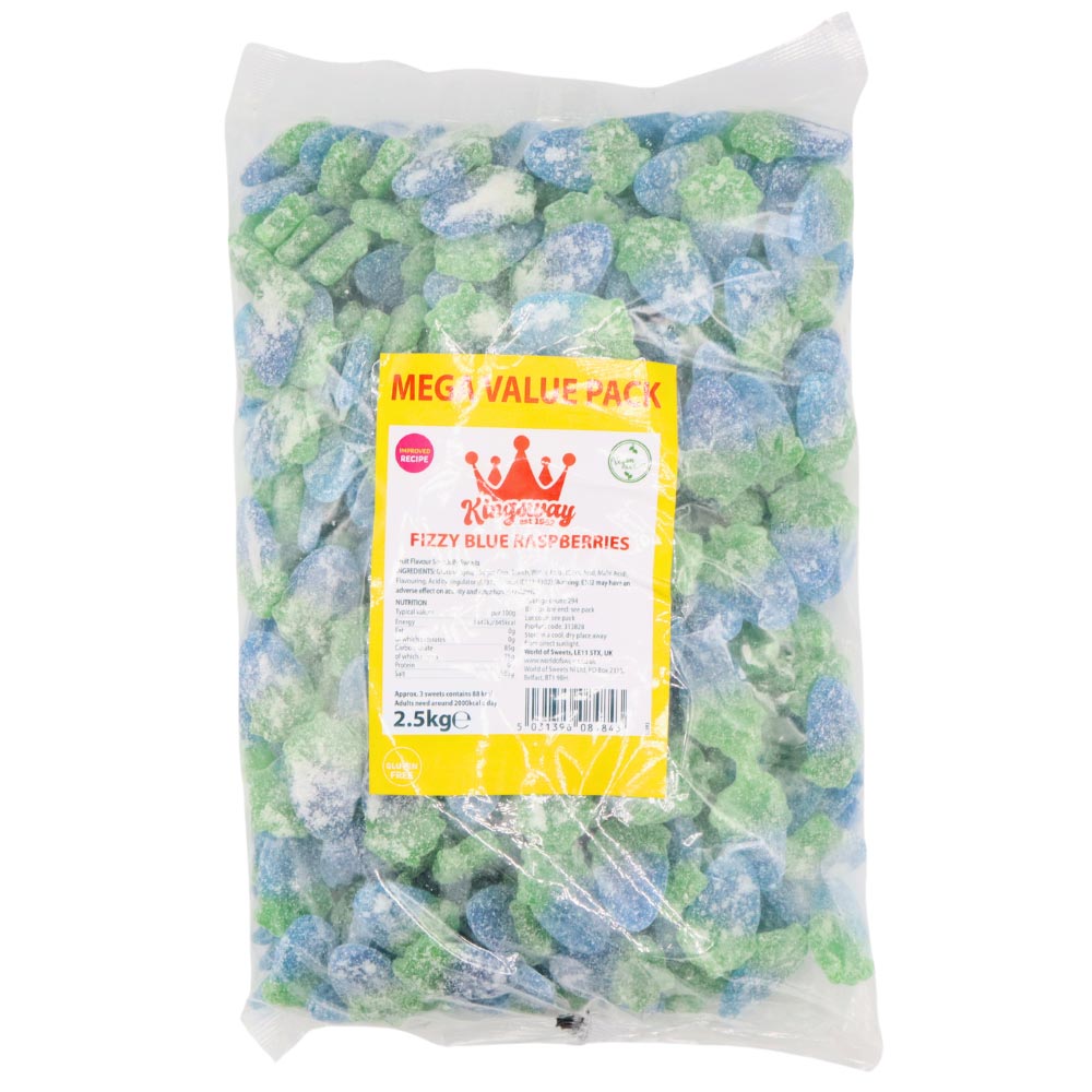 Kingsway Fizzy Blue Raspberries sweets
