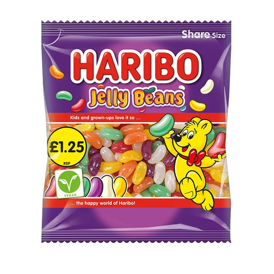 Haribo Jelly Beans Share Bags 140g case of 12