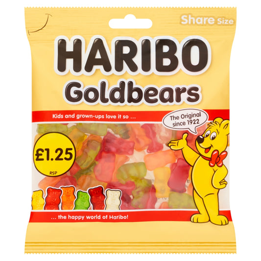 Haribo Goldbears Share Bags 140g case of 12