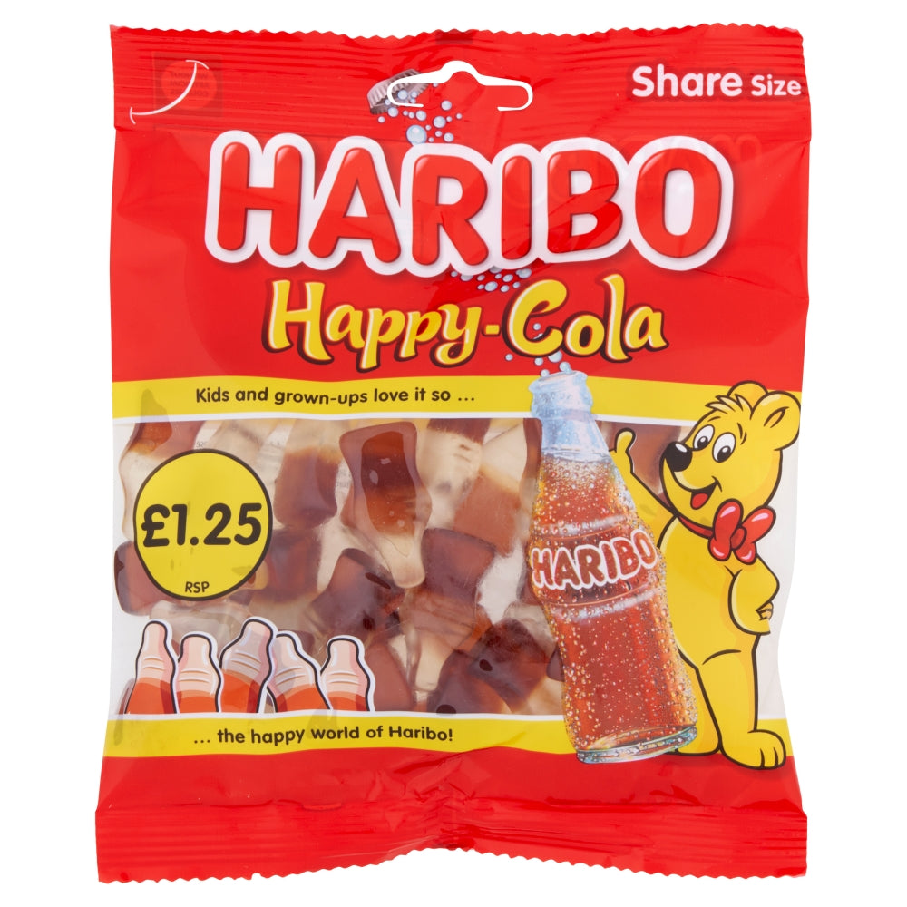 Haribo Happy-Cola Share Bags 140g case of 12