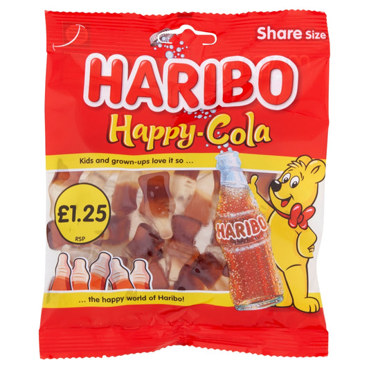 Haribo Happy-Cola Share Bags 140g case of 12