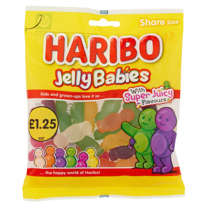 Haribo Jelly Babies Share Bags 140g case of 12