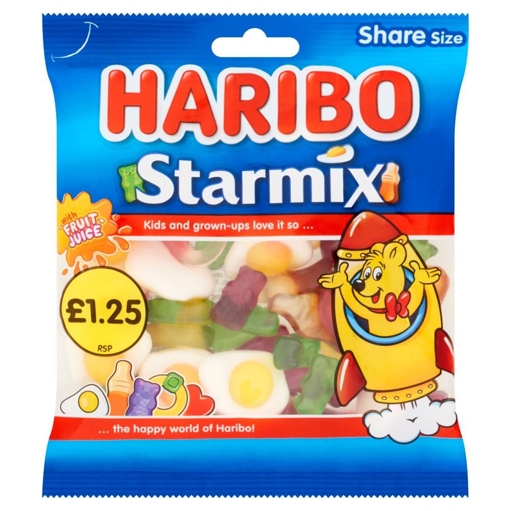 Haribo Starmix Share Bags 140g case of 12
