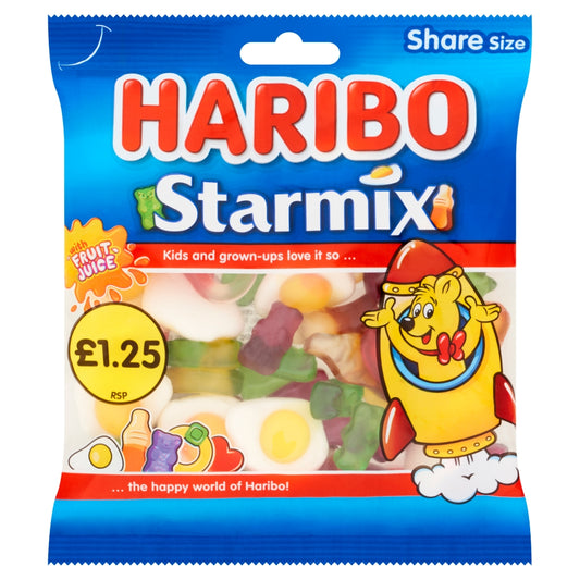 Haribo Starmix Share Bags 140g case of 12