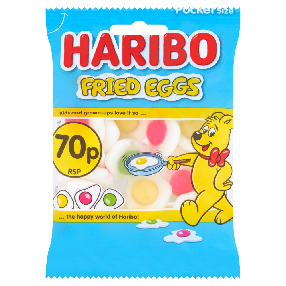 Haribo Fried Eggs Bags 60g case of 20