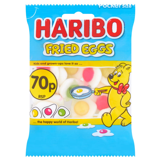 Haribo Fried Eggs Bags 60g case of 20
