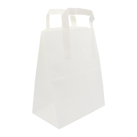 Kraft White Handled Paper Bags