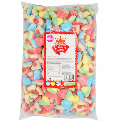 Kingsway 3D Sugared Hearts sweets