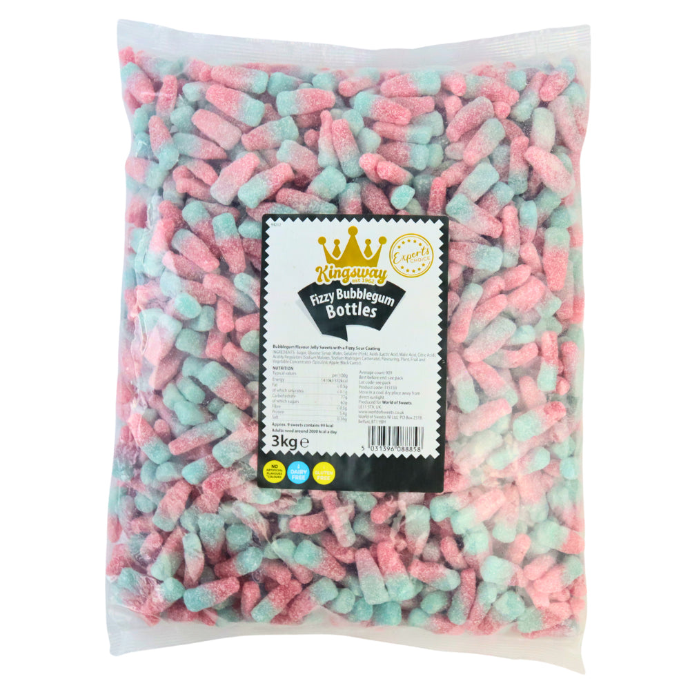 Kingsway Fizzy Bubblegum Bottles sweets