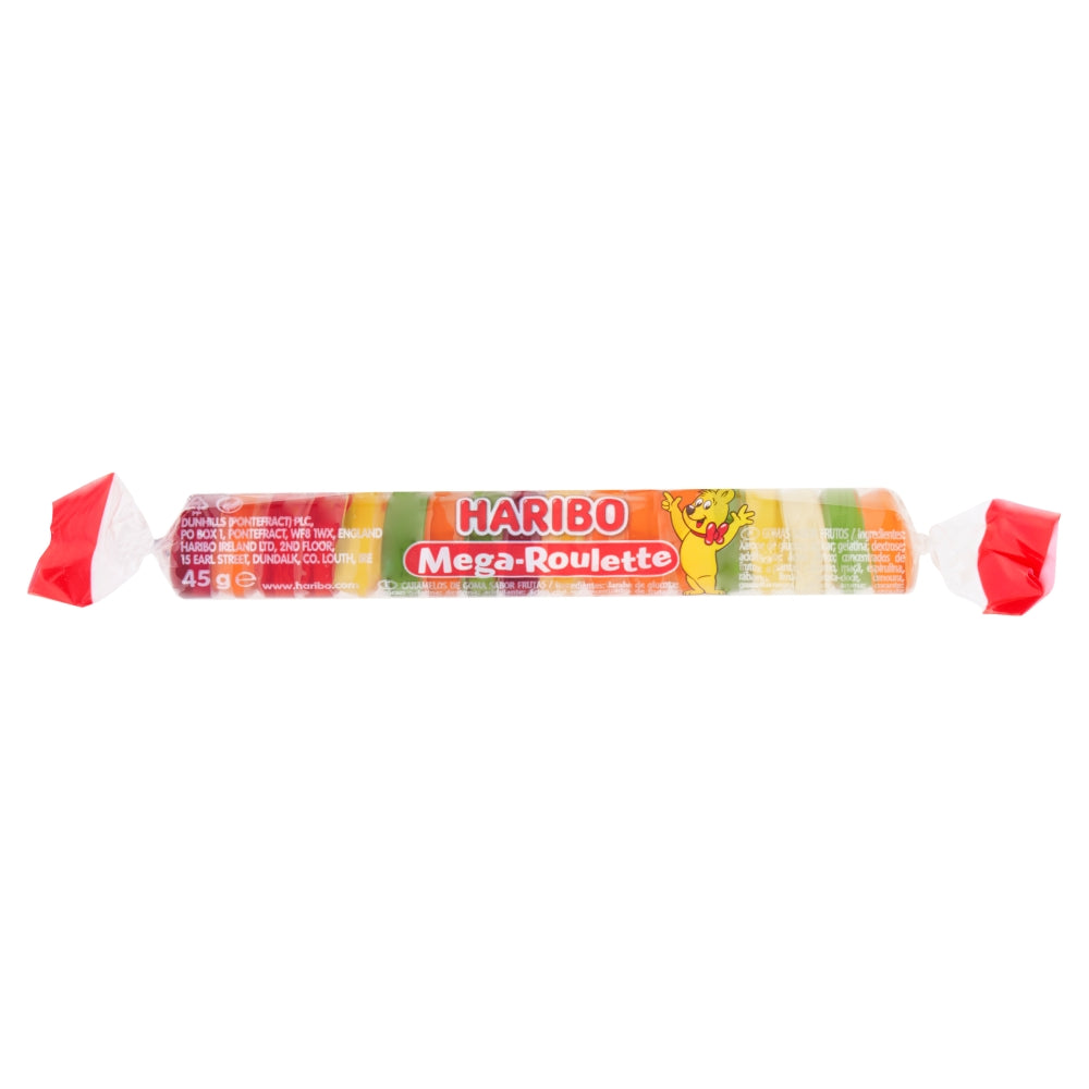 Haribo Mega-Roulette Rolls 45g case of 40