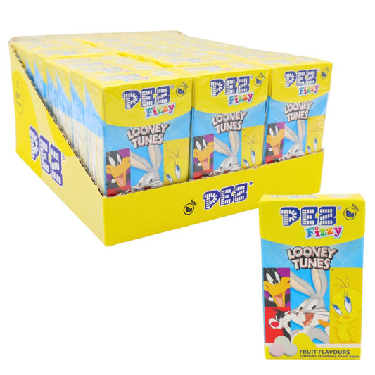 Pez Fizzy Looney Tunes flip top box