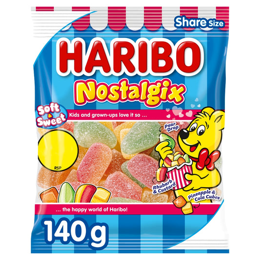 Haribo Nostalgix Share Bags 140g case of 12