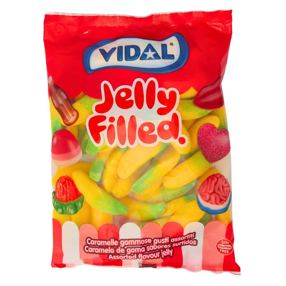 Vidal Jelly Filled Bananas sweets
