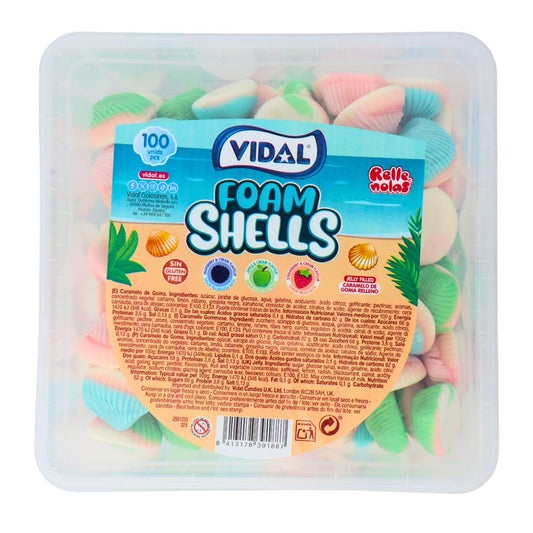 Vidal Jelly Filled Seashells Tub 795g