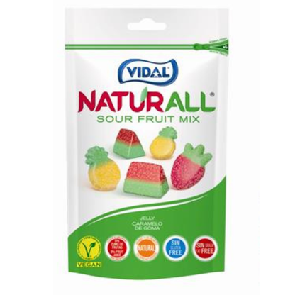 Vidal Naturall Sour Fruit Mix Pouch 180g case of 10