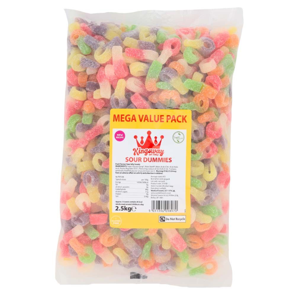 Kingsway Mega Value Sour Dummies 2.5kg