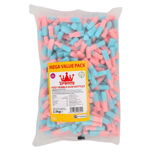 Kingsway Mega Value Fizzy Bubblegum Bottles 2.5kg