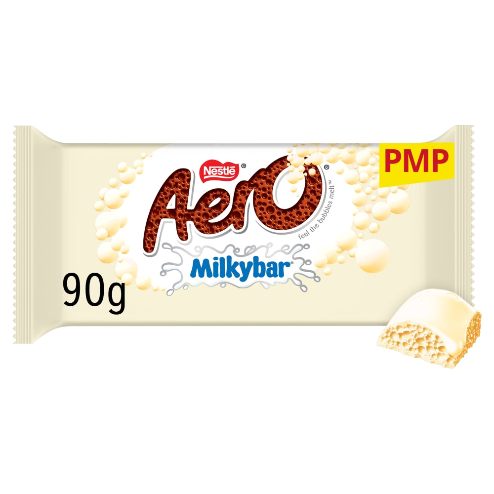 Aero Milkybar White Chocolate Sharing Bar 90g PMP