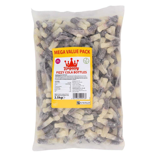Kingsway Mega Value Vegan Fizzy Cola Bottles 2.5kg