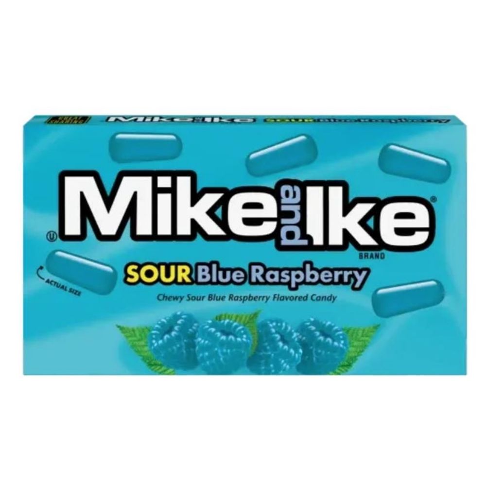 Mike & Ike Sour Blue Raspberry Theatre Box 120g