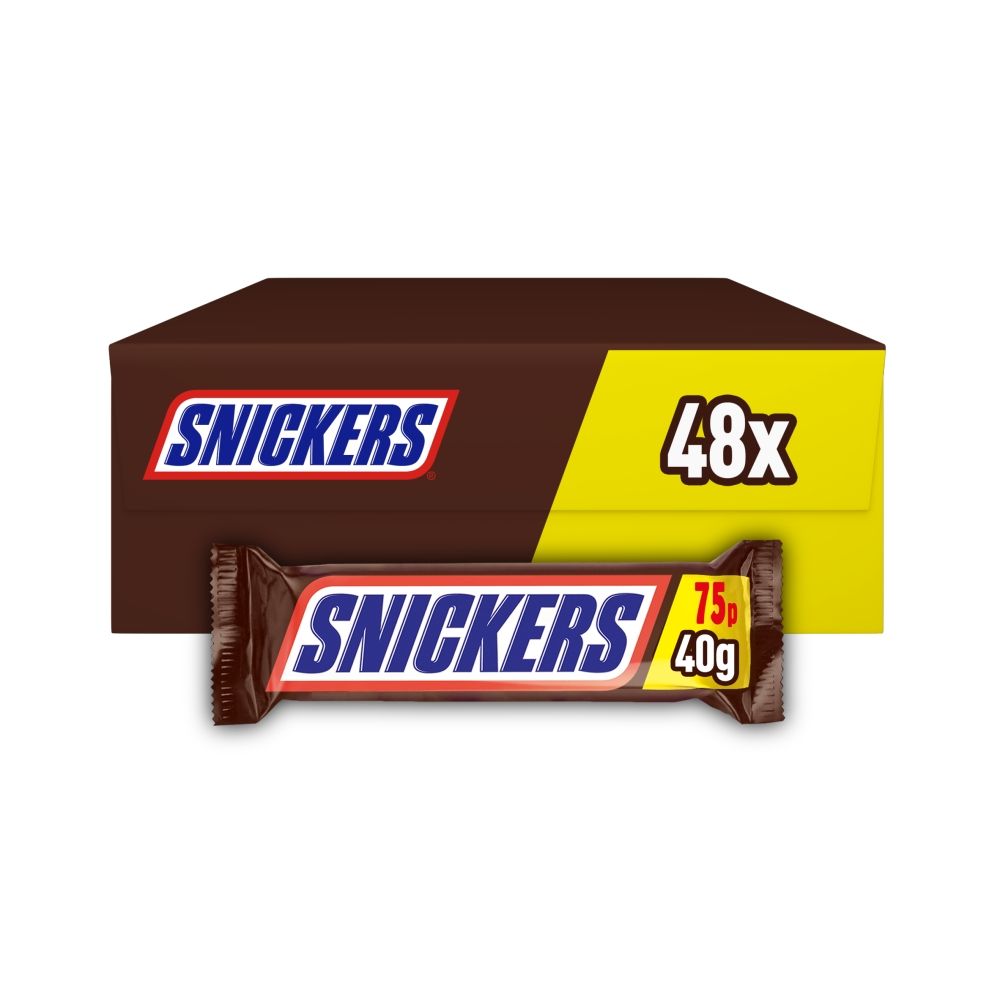Snickers Peanut Chocolate Bar 40g 75p PMP