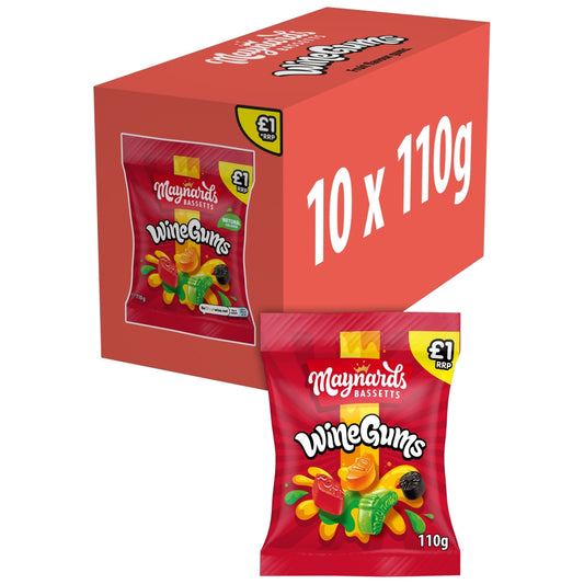 Maynards Bassetts Wine Gums Candy 110g