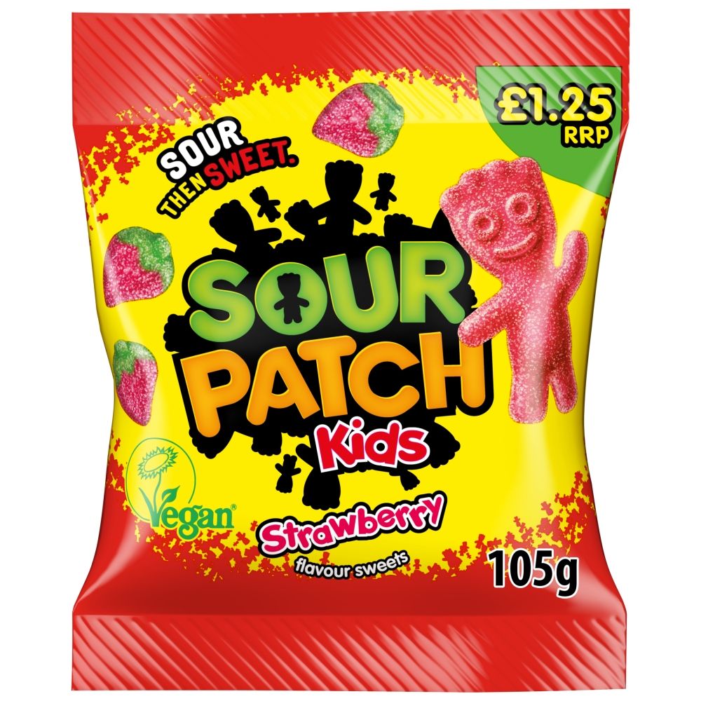 Sour Patch Kids Strawberry Candy 105g £1.25 PMP bag