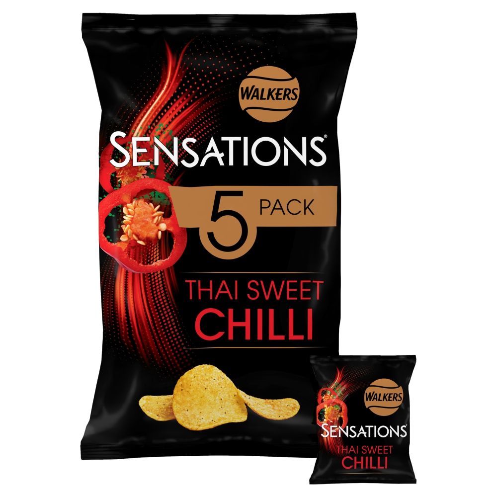 Walkers Sensations Thai Sweet Chilli Multipack Crisps 5 Pack