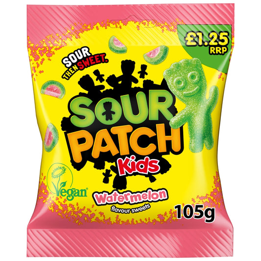 Sour Patch Kids Watermelon Candy Bag 105g